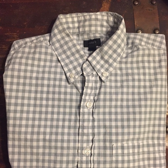 J. Crew Other - J Crew Secret Wash Gingham Button Up Size small